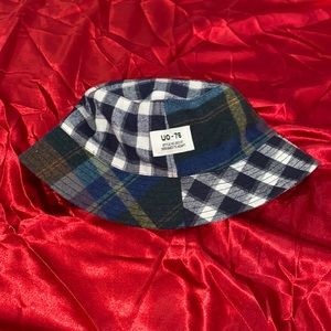 Urban Outfitters plaid patchwork bucket hat